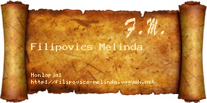 Filipovics Melinda névjegykártya